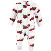 image:imageHudson Baby babygirls Plush JumpsuitsChristmas Tree Truck