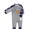 image:imageHudson Baby babygirls Plush JumpsuitsGray Football