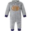 image:imageHudson Baby babygirls Plush JumpsuitsGray Football