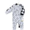 image:imageHudson Baby babygirls Plush JumpsuitsGray Penguin
