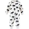 image:imageHudson Baby babygirls Plush JumpsuitsMoose Zipper