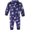 image:imageHudson Baby babygirls Plush JumpsuitsNavy Snowflake