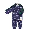 image:imageHudson Baby babygirls Plush JumpsuitsNavy Snowflake