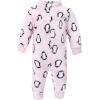 image:imageHudson Baby babygirls Plush JumpsuitsPink Penguin