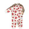 image:imageHudson Baby babygirls Plush JumpsuitsRed Rose Leopard