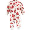 image:imageHudson Baby babygirls Plush JumpsuitsRed Rose Leopard