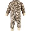 image:imageHudson Baby babygirls Plush JumpsuitsRed Rose Leopard