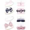 image:imageLuvable Friends Unisex Baby Cotton Bandana BibsBlue Blush Floral Pink Yellow Flower
