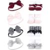 image:imageLuvable Friends Unisex Baby Cotton Bandana BibsClassic Neutrals Houndstooth Burgundy