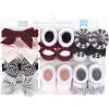 image:imageLuvable Friends Unisex Baby Cotton Bandana BibsClassic Neutrals Houndstooth Burgundy