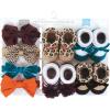 image:imageLuvable Friends Unisex Baby Cotton Bandana BibsCoral Gold Fall Leopard