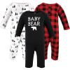 image:imageHudson Baby Girls Unisex Cotton Coveralls Buffalo Plaid Bear 1824 Months Buffalo Plaid Bear 1824 Months US