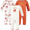 image:imageHudson Baby Girls Unisex Cotton Coveralls Cutest Pumpkin 1218 Months Cutest Pumpkin 1218 Months US