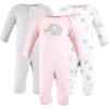 image:imageHudson Baby Girls Unisex Cotton Coveralls Pink Gray Elephant 69 Months Pink Gray Elephant 69 Months US