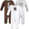 image:imageHudson Baby Girls Unisex Cotton Coveralls Touch Down 912 Months Touch Down 912 Months US