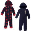 image:imageHudson Baby Unisex Baby Fleece Jumpsuits Coveralls and PlaysuitsForest Moose