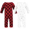 image:imageHudson Baby Unisex Baby Thermal Coveralls 2pk Creative RainbowsSnowflake