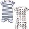 image:imageHudson Baby Unisex Cotton RompersFrench Dog 2pack