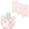 image:imageHudson Baby babygirls Cotton Bodysuits and Rompers 8pieceIce Cream