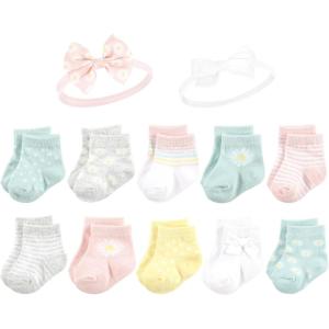 image:imageHudson Baby Baby Girls Sock and Headband 12pc SetDaisy