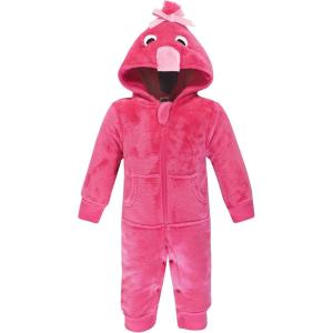 image:imageHudson Baby Baby Plush Jumpsuits Animal FaceFlamingo