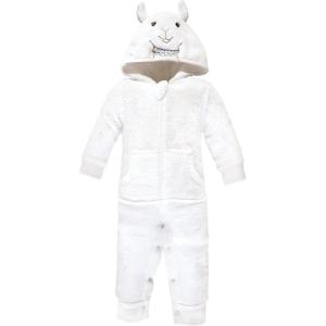 image:imageHudson Baby Baby Plush Jumpsuits Animal FaceNeutral Llama