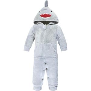 image:imageHudson Baby Baby Plush Jumpsuits Animal FaceShark