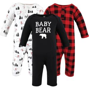 image:imageHudson Baby Girls Unisex Cotton Coveralls Buffalo Plaid Bear 1824 Months Buffalo Plaid Bear 1824 Months US