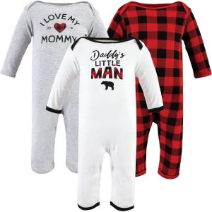 image:imageHudson Baby Girls Unisex Cotton Coveralls Buffalo Plaid Family 69 Months Buffalo Plaid Family 69 Months US