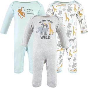image:imageHudson Baby Girls Unisex Cotton Coveralls Little Monkey 912 Months Little Monkey 912 Months US