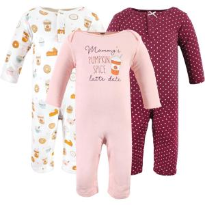 image:imageHudson Baby Girls Unisex Cotton Coveralls Pumpkin Spice Date 03 Months Pumpkin Spice Date 03 Months US
