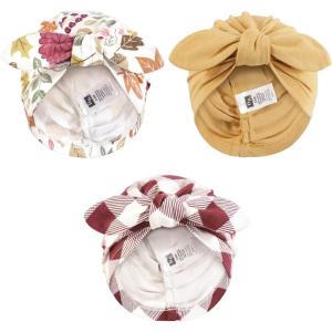 image:imageHudson Baby Infant Girls Turban Cotton Headwraps 024 MonthsAcorn Botanical