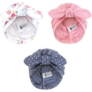 image:imageHudson Baby Infant Girls Turban Cotton Headwraps 024 MonthsButterfly Floral