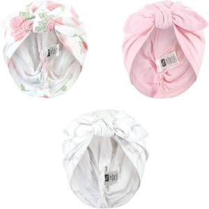 image:imageHudson Baby Infant Girls Turban Cotton Headwraps 024 MonthsRose