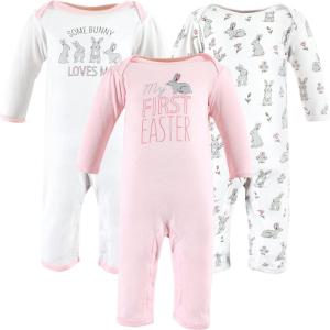 image:imageHudson Baby Unisex Baby Cotton Coveralls Some Bunny 03 Months