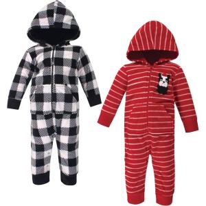 image:imageHudson Baby Unisex Baby Fleece Jumpsuits Coveralls and PlaysuitsChristmas Dog Baby