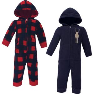 image:imageHudson Baby Unisex Baby Fleece Jumpsuits Coveralls and PlaysuitsForest Moose