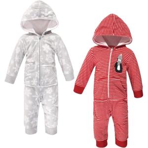 image:imageHudson Baby Unisex Baby Fleece Jumpsuits Coveralls and PlaysuitsRed Penguin Baby