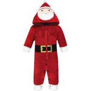 image:imageHudson Baby Unisex Baby Fleece Jumpsuits Coveralls and PlaysuitsSanta