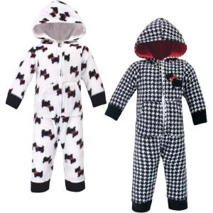 image:imageHudson Baby Unisex Baby Fleece Jumpsuits Coveralls and PlaysuitsScottie Dog
