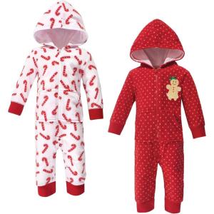 image:imageHudson Baby Unisex Baby Fleece Jumpsuits Coveralls and PlaysuitsSugar Spice Baby