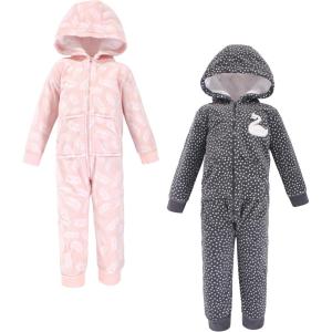 image:imageHudson Baby Unisex Baby Fleece Jumpsuits Coveralls and PlaysuitsSwan Toddler
