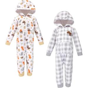 image:imageHudson Baby Unisex Baby Fleece Jumpsuits Coveralls and PlaysuitsWoodland Toddler