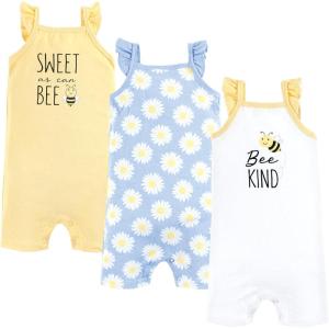image:imageHudson Baby Unisex Cotton RompersBee Kind