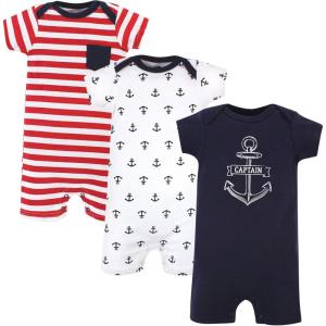 image:imageHudson Baby Unisex Cotton RompersCaptain