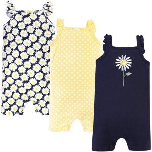 image:imageHudson Baby Unisex Cotton RompersDaisy