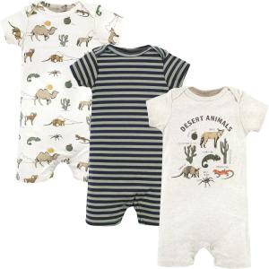 image:imageHudson Baby Unisex Cotton RompersDesert Animals