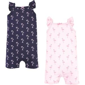 image:imageHudson Baby Unisex Cotton RompersFlamingo