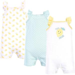 image:imageHudson Baby Unisex Cotton RompersMint Lemon