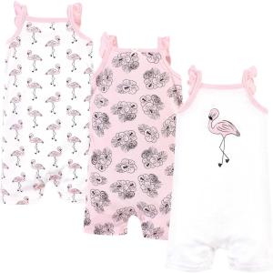 image:imageHudson Baby Unisex Cotton RompersPainted Flamingo